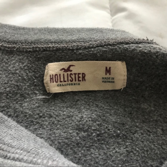 Hollister Sweatshirt Blue Grey Top Size Medium - Picture 6 of 6